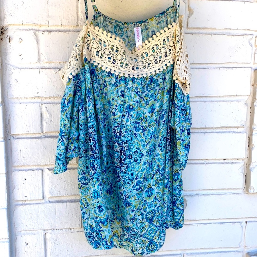 Off the shoulder floral top